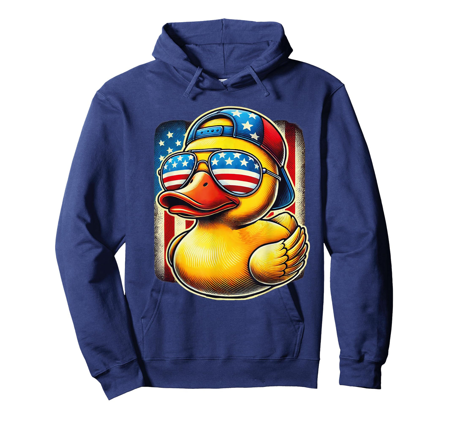Rubber Duck Shirt USA Flag Gift Funny Duckie Cool Duck T-Shirt
