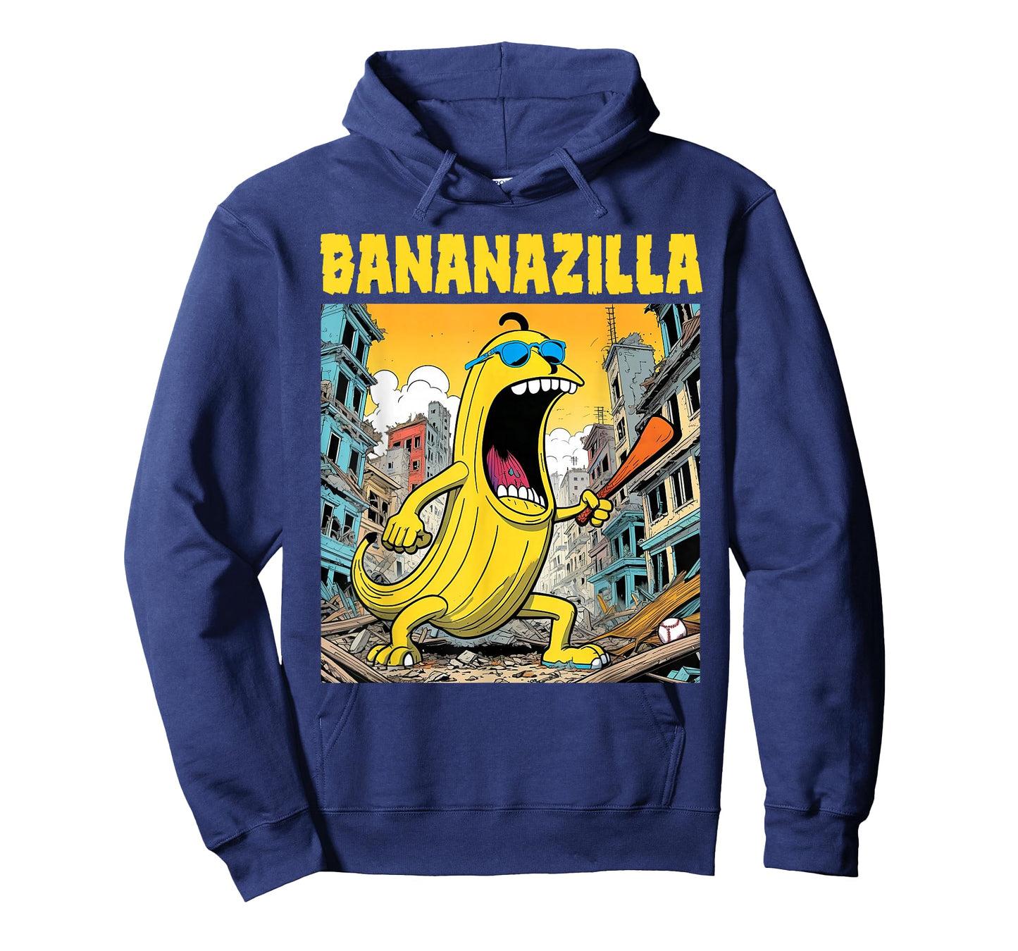 Bananazilla Banana Baseball Monster Bananas Kids Youth Boys T-Shirt