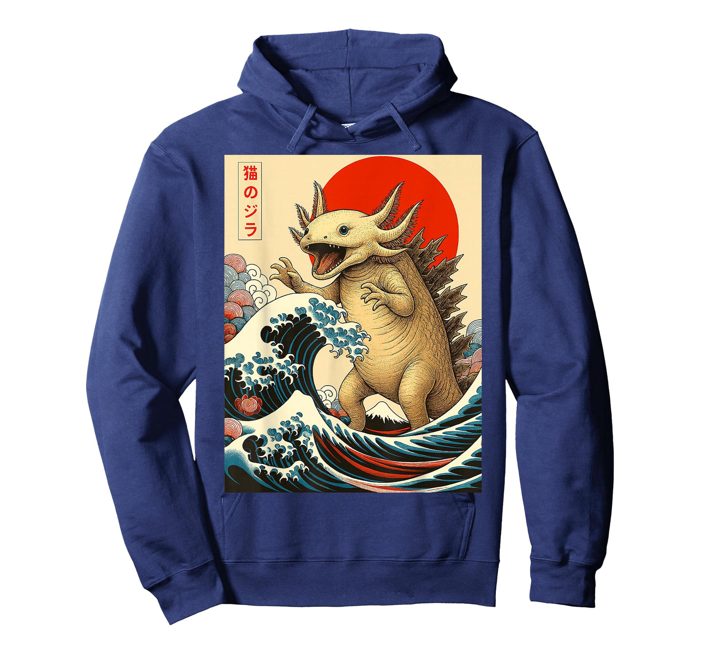 Axolotlzilla Axolotl Japanese Art Funny Gifts Men Women Kid T-Shirt