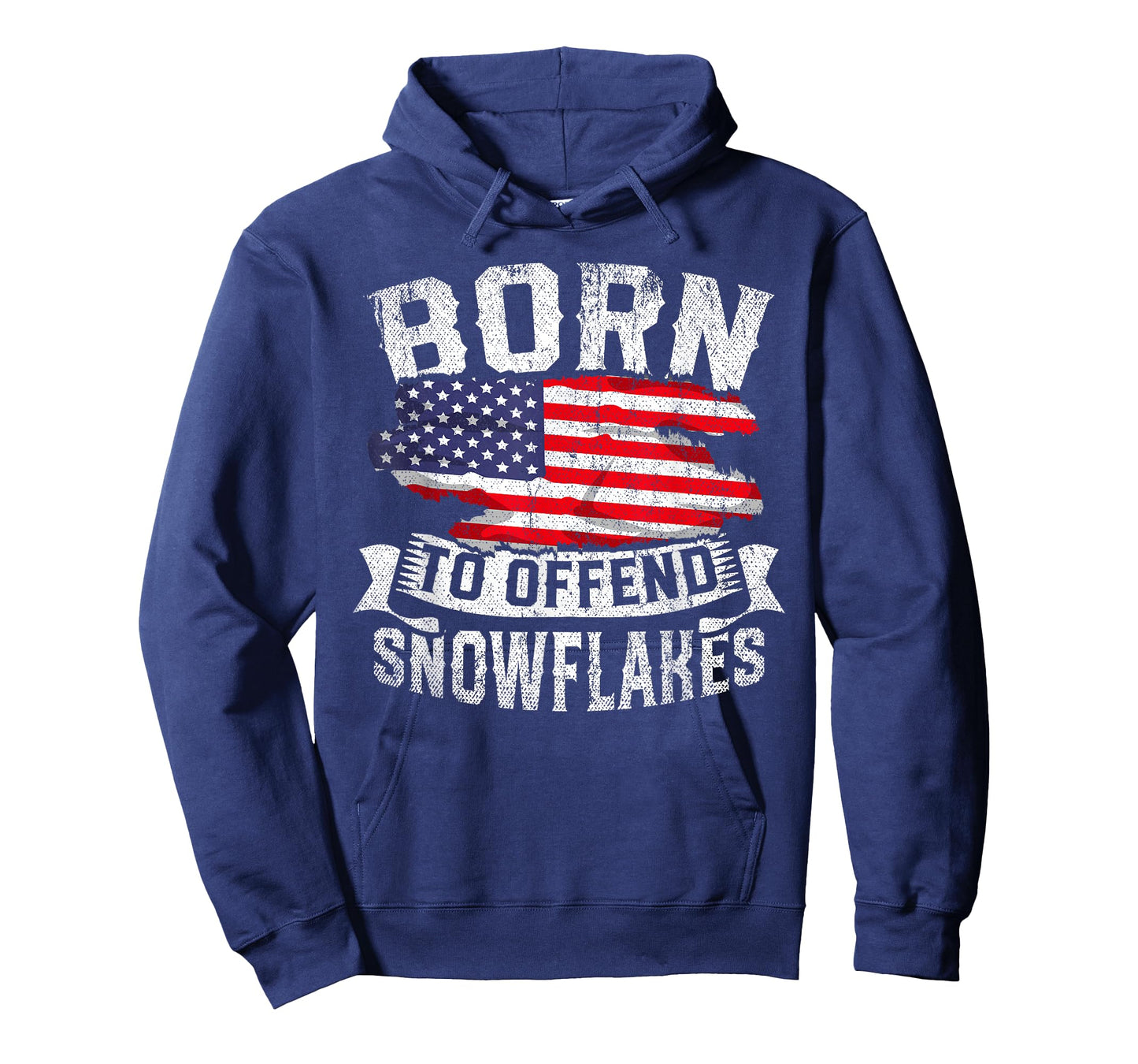 Born to Offend Snowflakes US Flag Funny American Republican T-Shirt