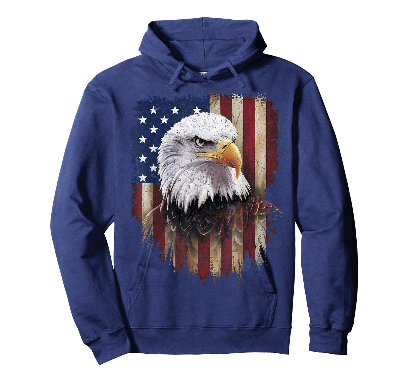American Flag Bald Eagle Patriotic 4th Of July Man Boys T-Shirt