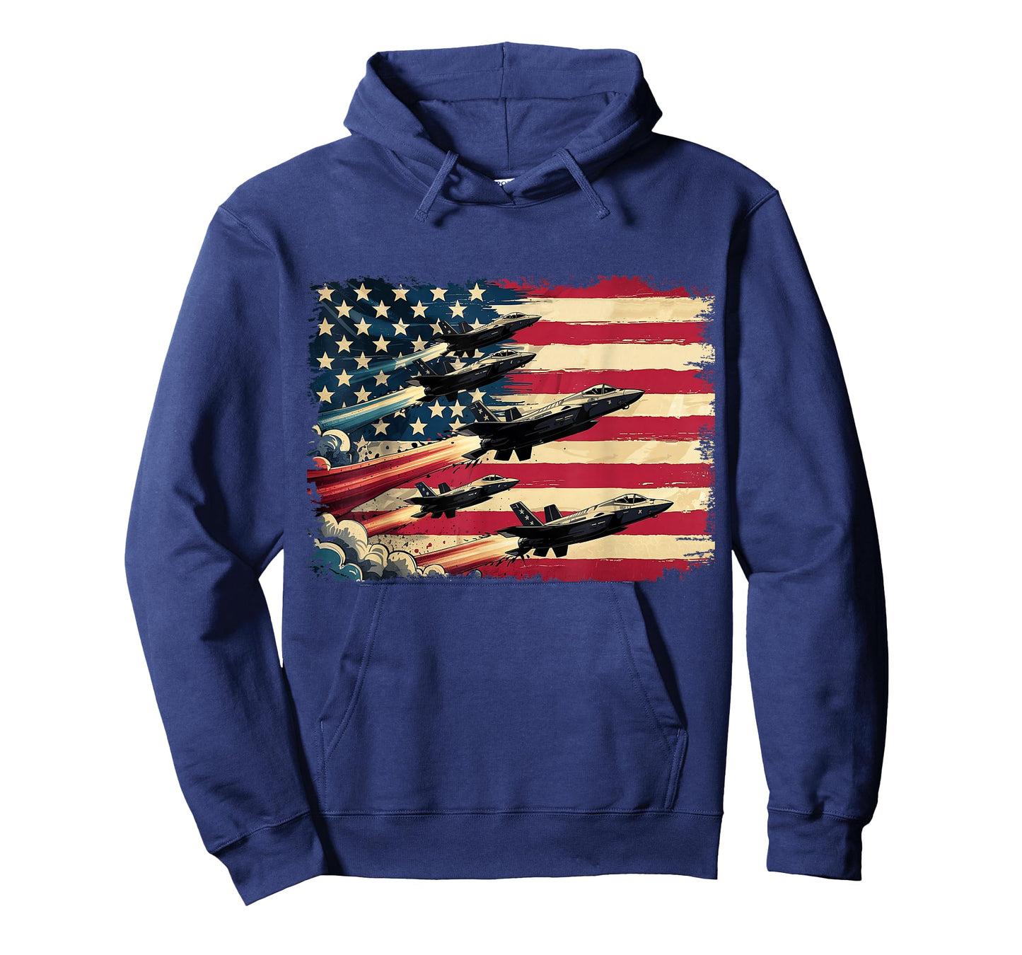 Vintage American Flag USA Fighter Jets 4th of July Patriotic T-Shirt