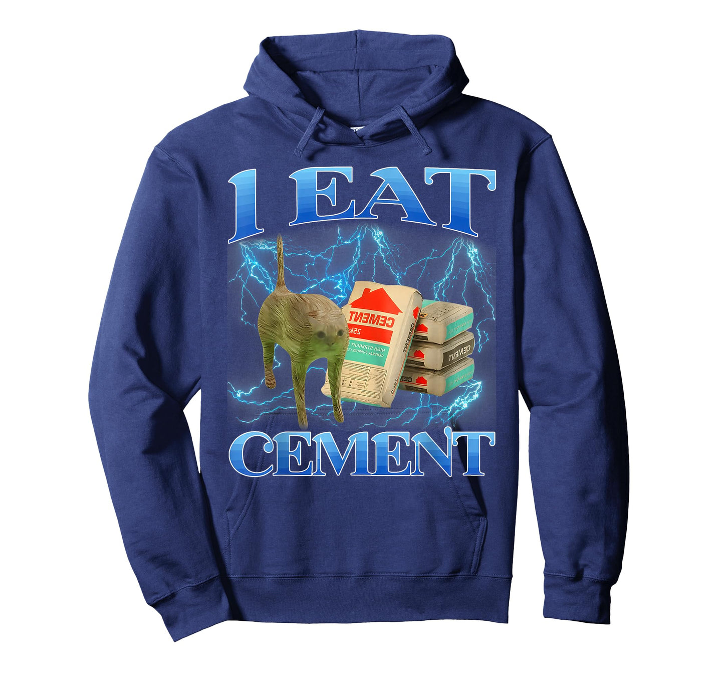 I Eat Cement Funny Cat Meme Internet Memes Gen-Z T-Shirt