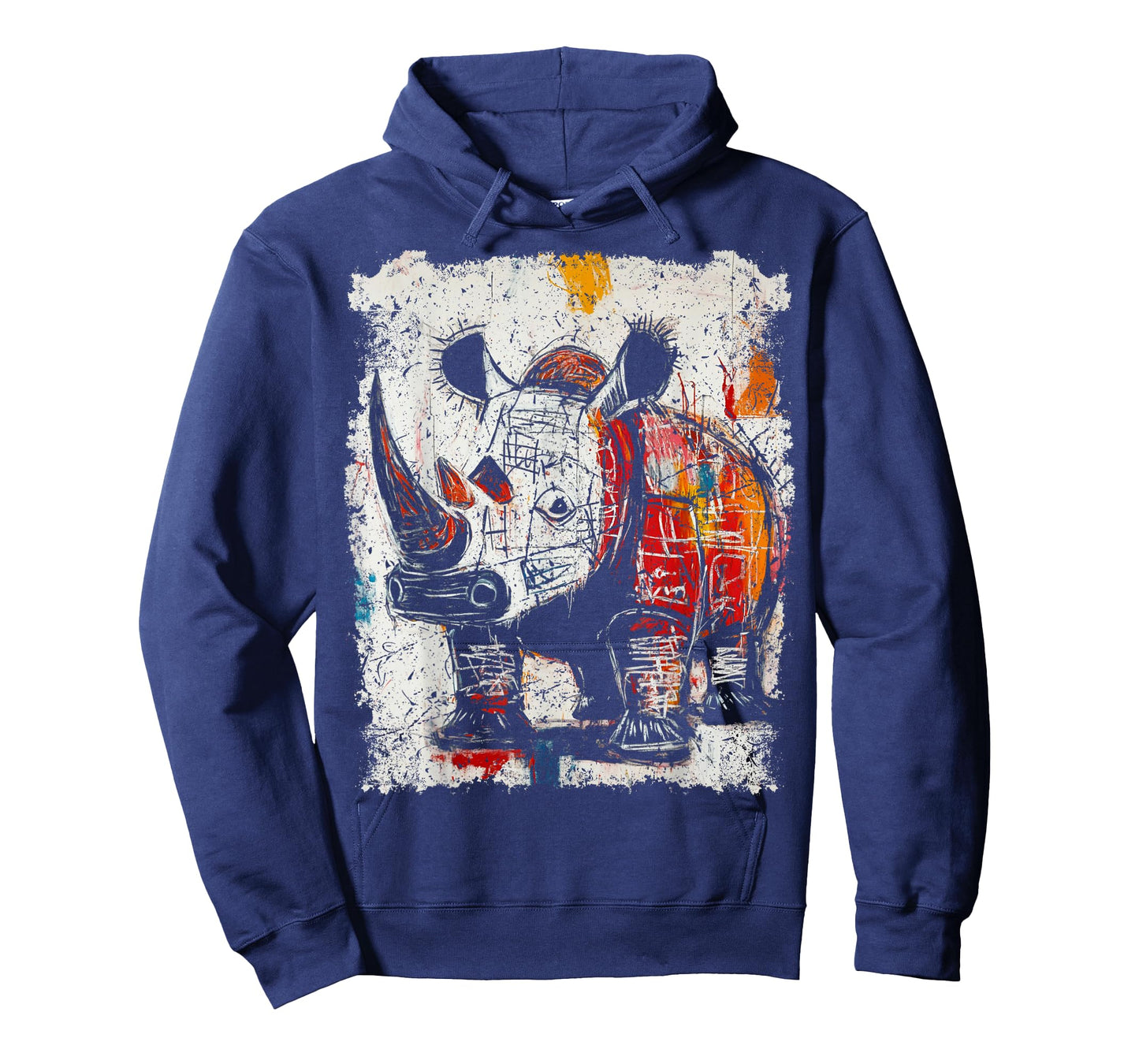 Pop Art Style Rhinoceros 90s Graffiti T-Shirt