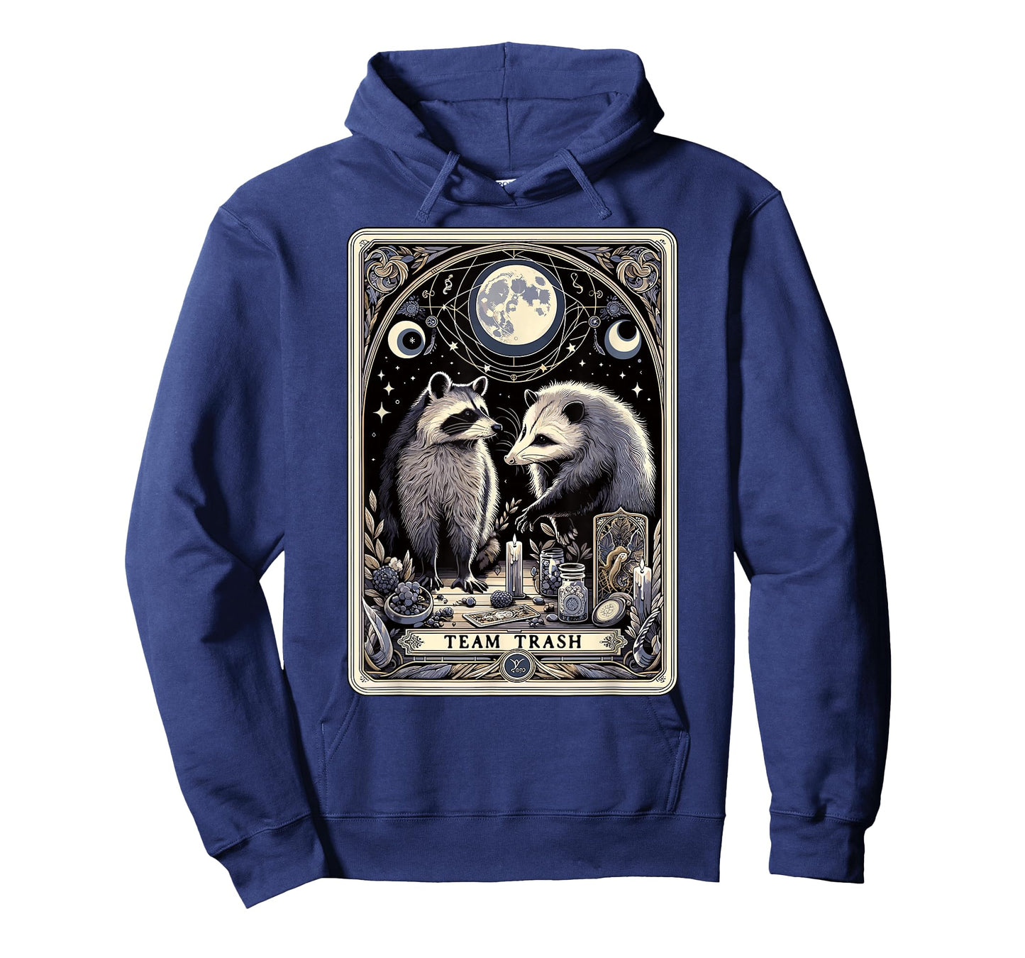 Team Trash Tarot Card Raccoon Opossum Witchcraft Goth Possum T-Shirt