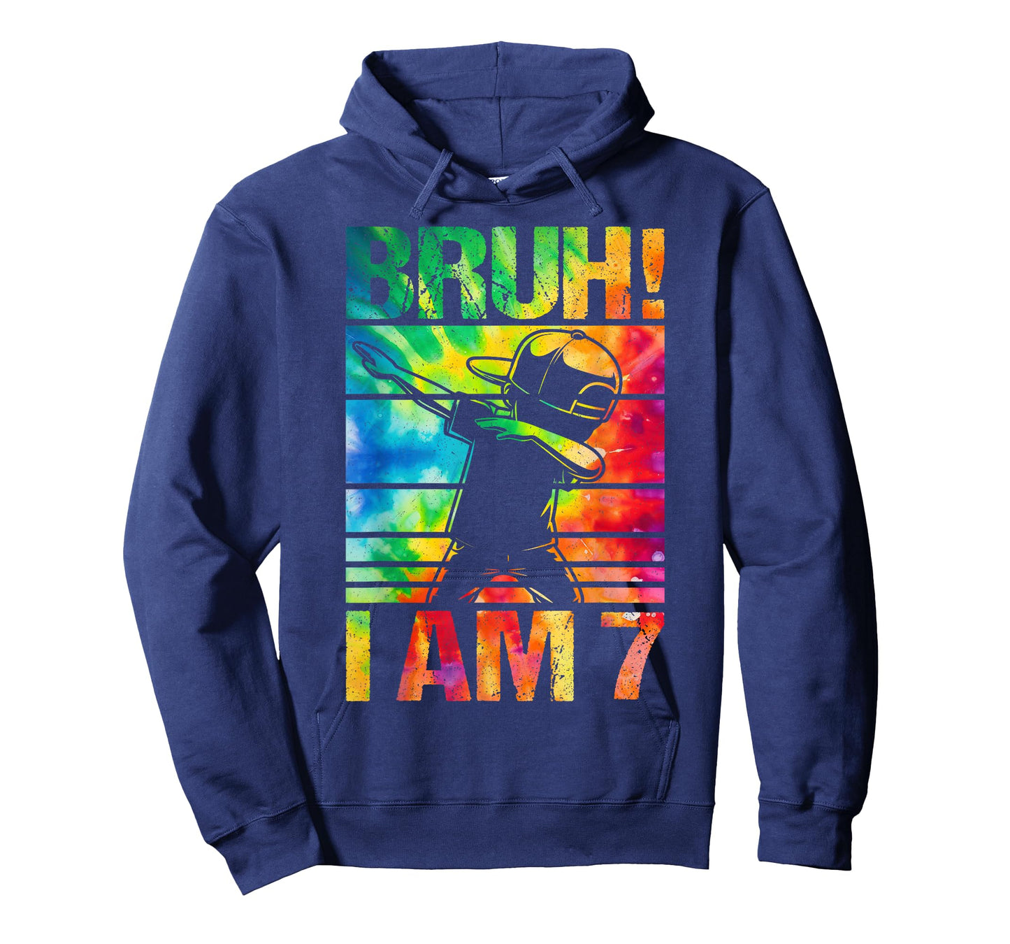 7 Year Birthday Tie Dye Dabbing Boy Bruh Its My 7th Birthday T-Shirt