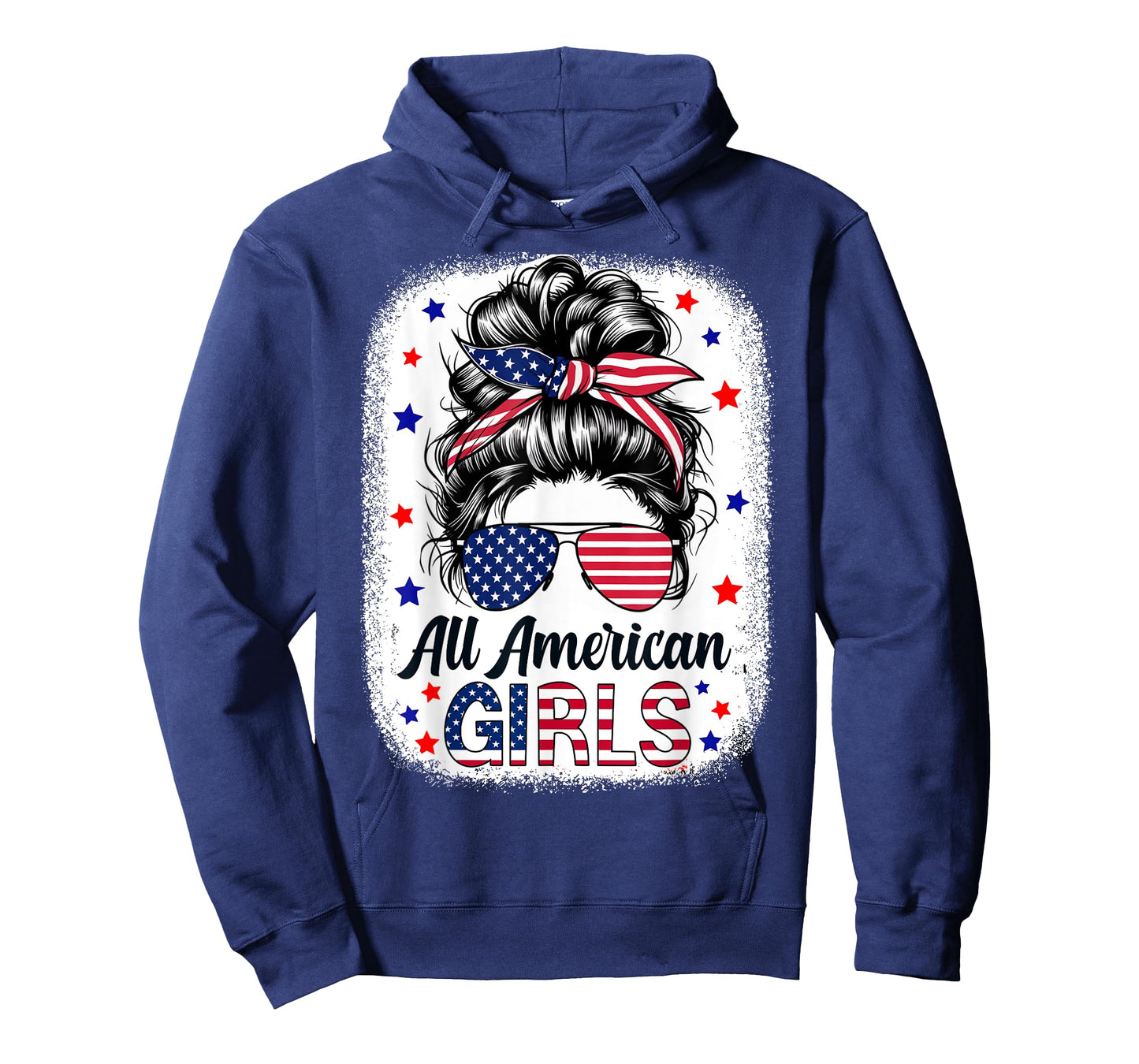 All American Girls USA Flag Patriot Women 4th July Girls T-Shirt