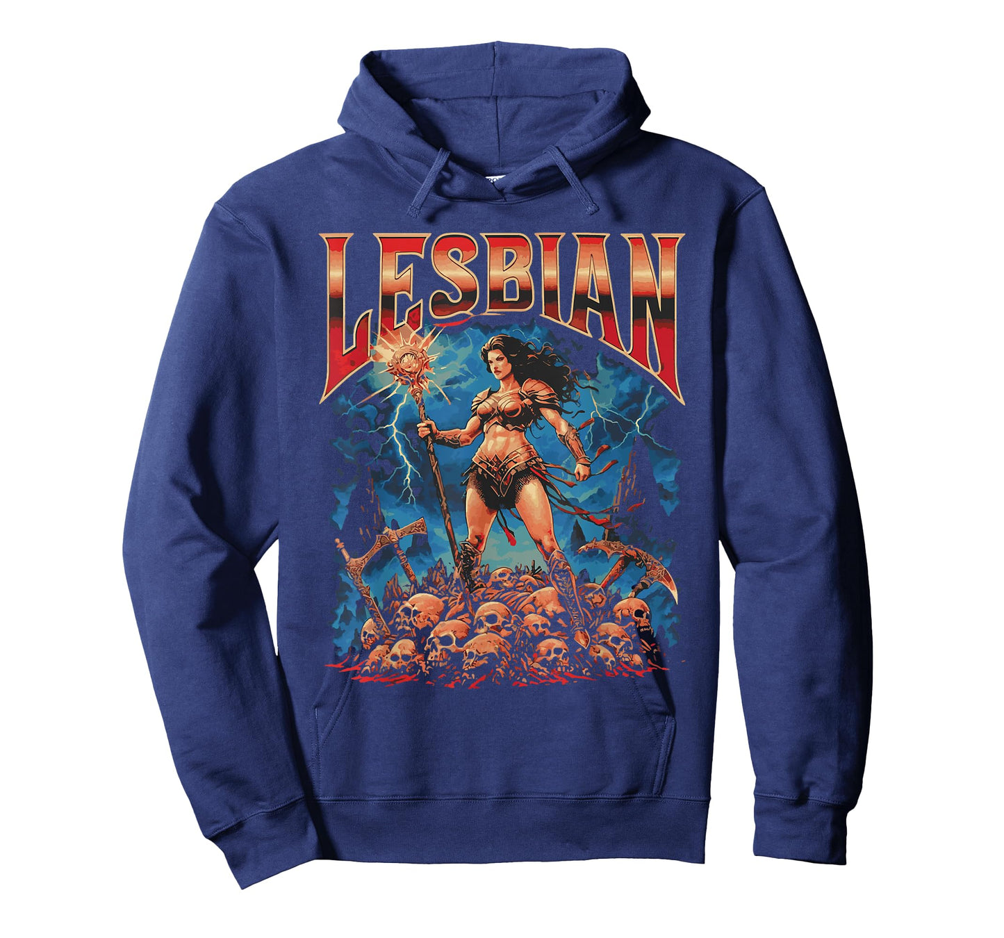Lesbian Warrior Dark Fantasy Retro Funny Cat LGBT Meme T-Shirt
