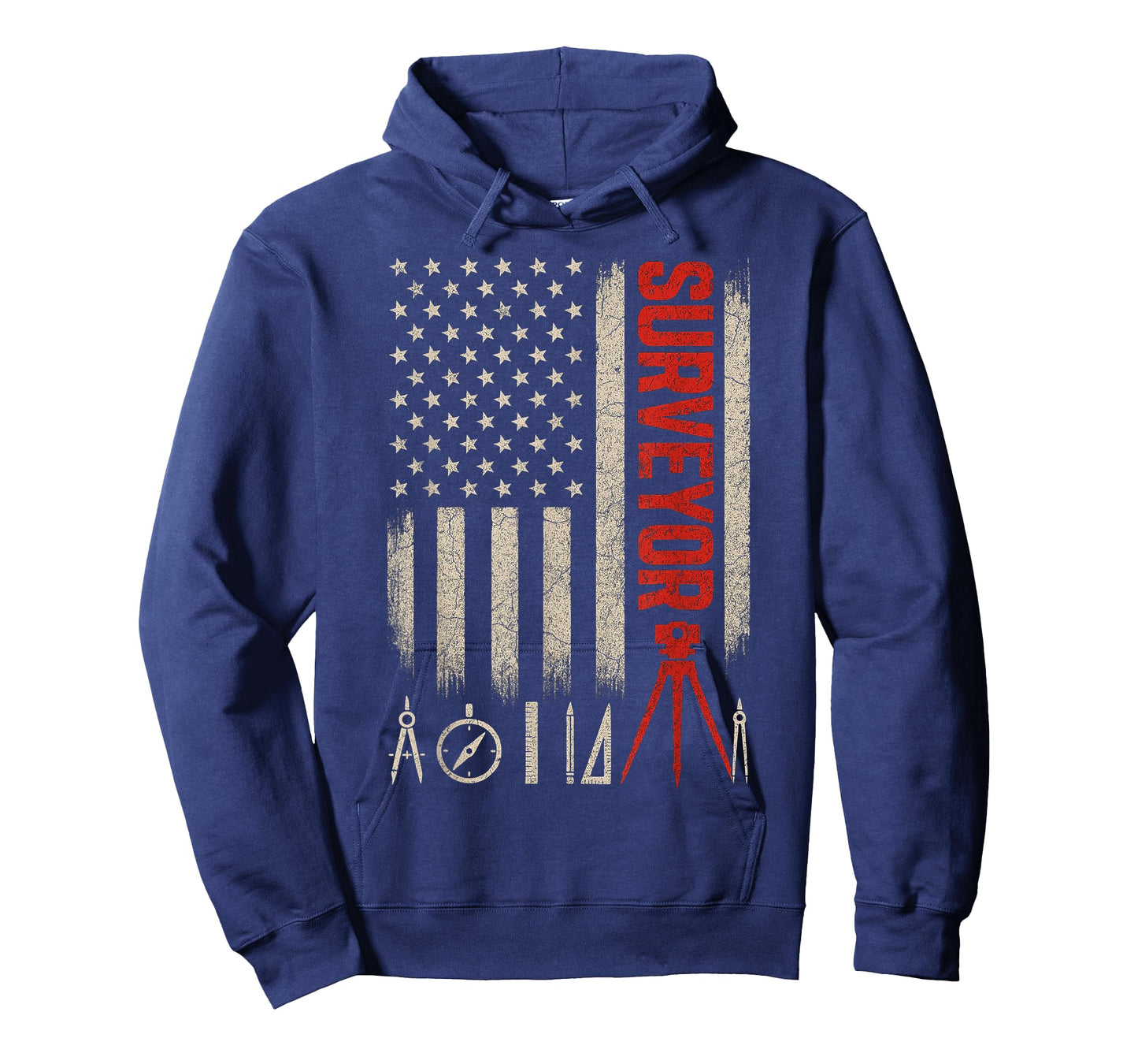 4th of July Surveyor Patriotic USA Flag Surveying T-Shirt