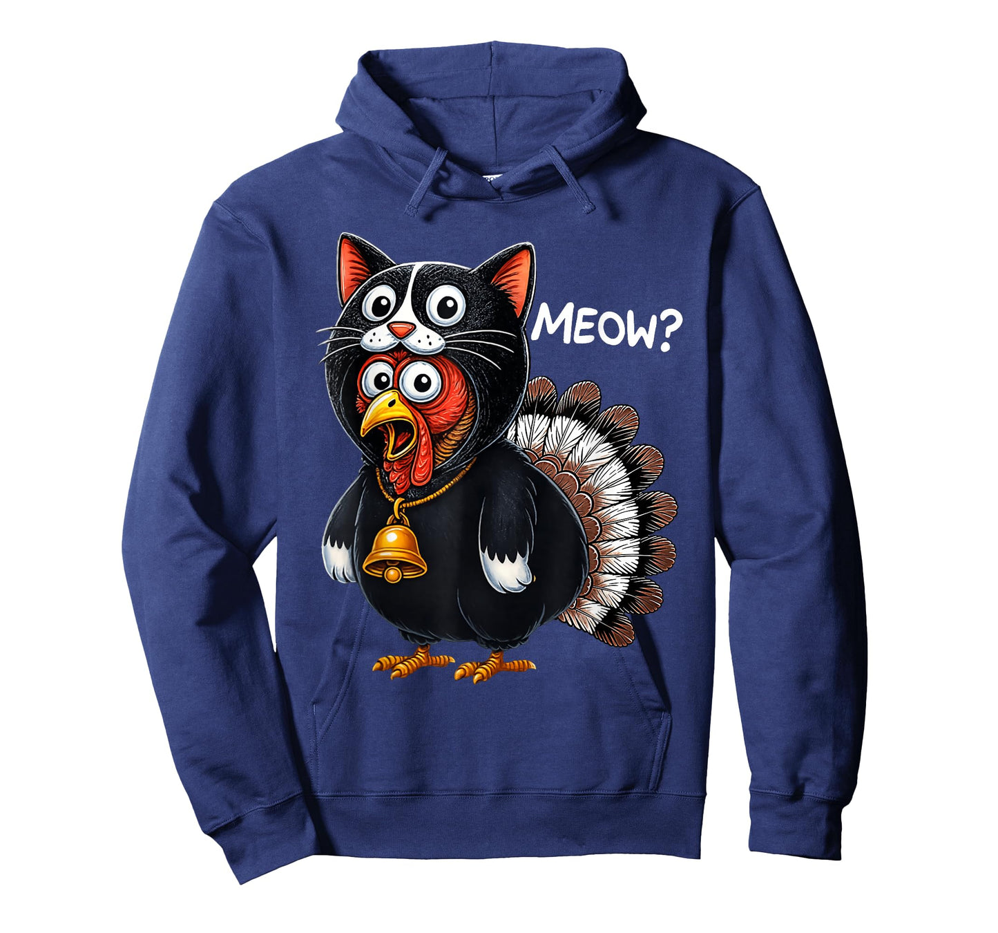 Turkey Meow Funny Thanksgiving T-Shirt