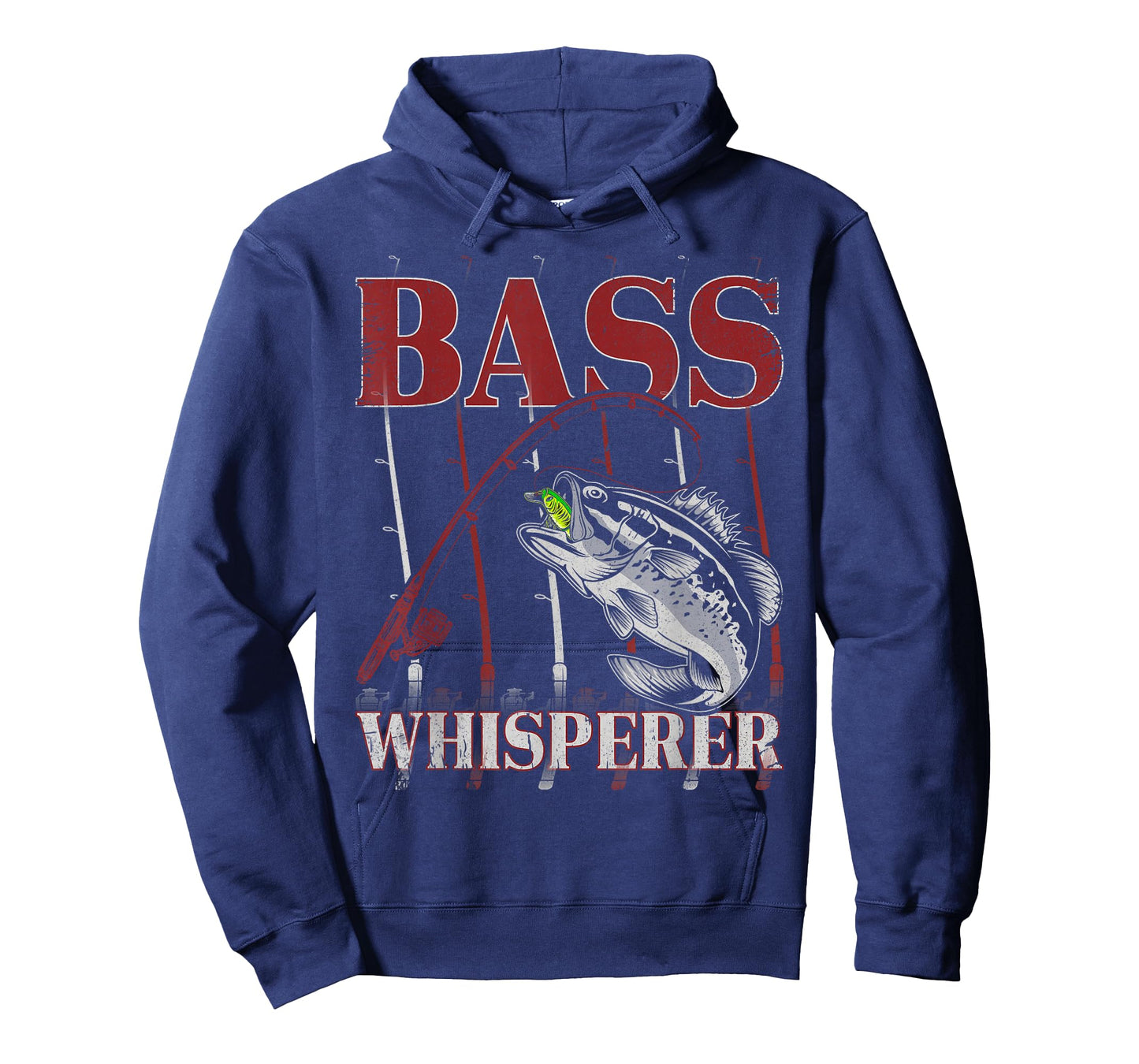 Patriotic Anglers American Bass Pro Whisperer Fisherman T-Shirt