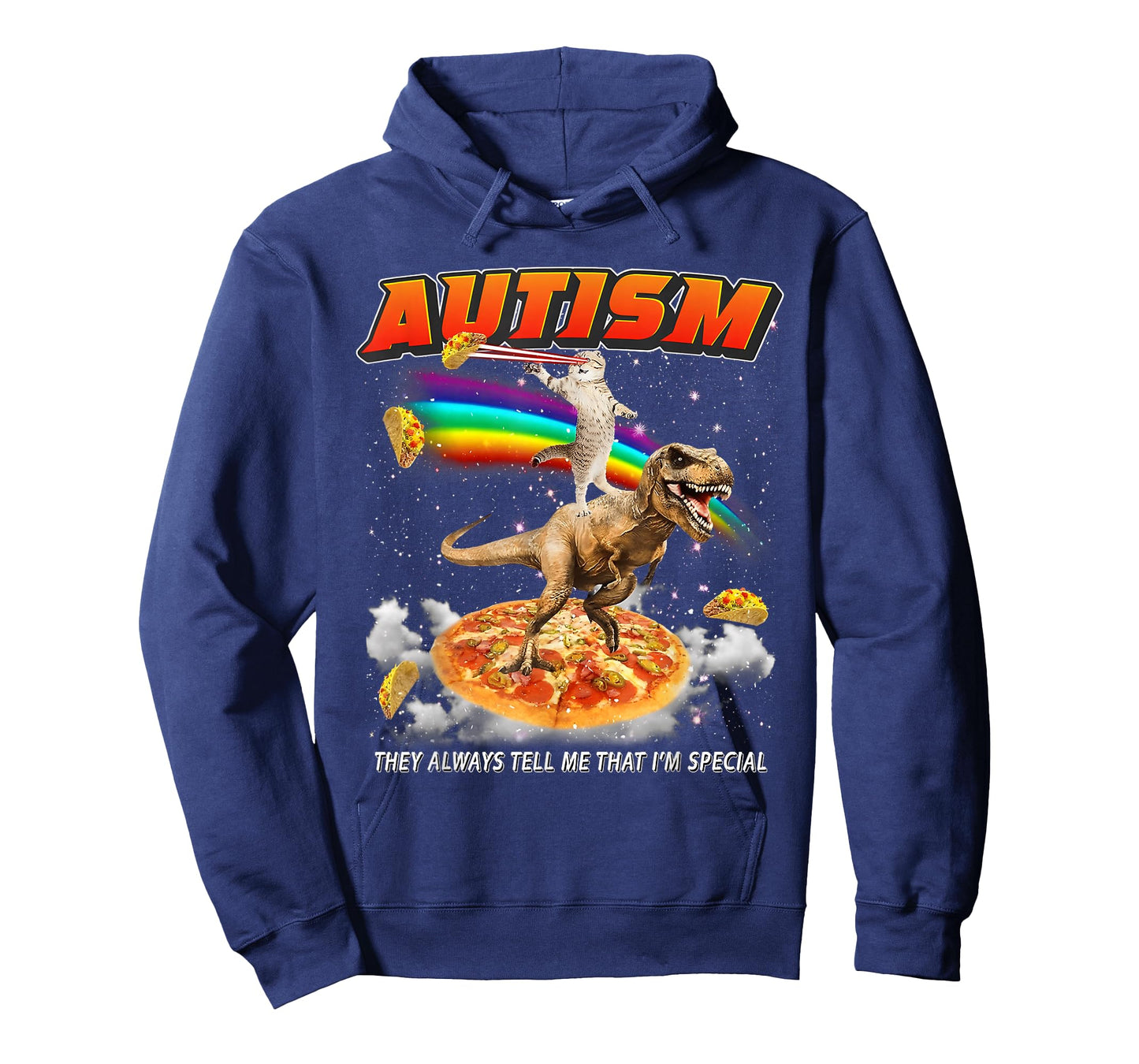 Autism Awareness T-rex Cat Meme Neurodiversity Pride T-Shirt
