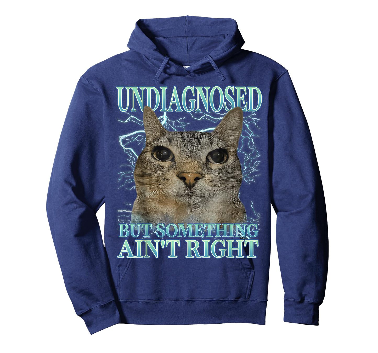 Undiagnosed But Something Ain't Right Cat Meme Funny Saying T-Shirt
