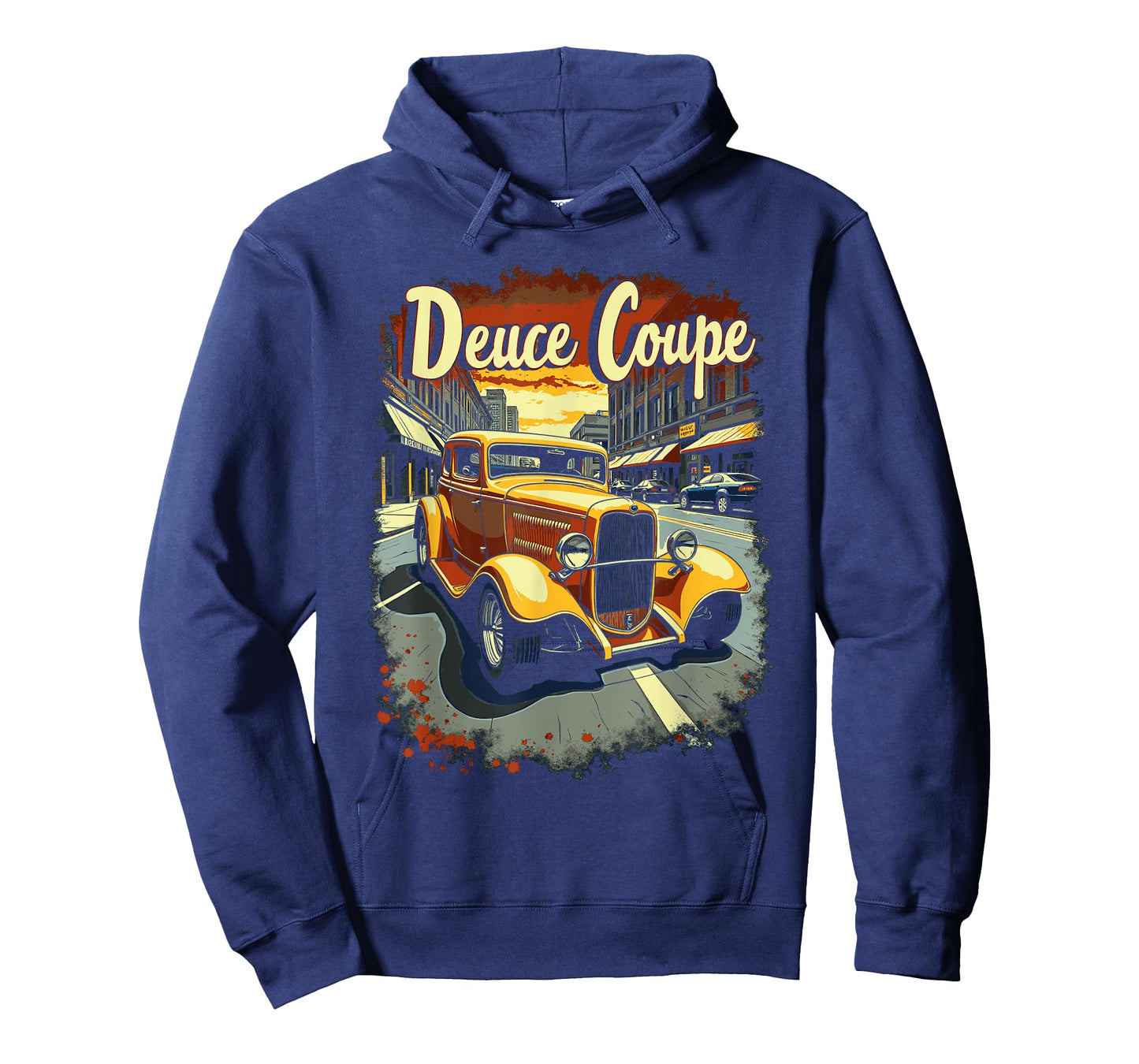 1932 American Street Scene 5 Window Deuce Coupe Hot Rod T-Shirt