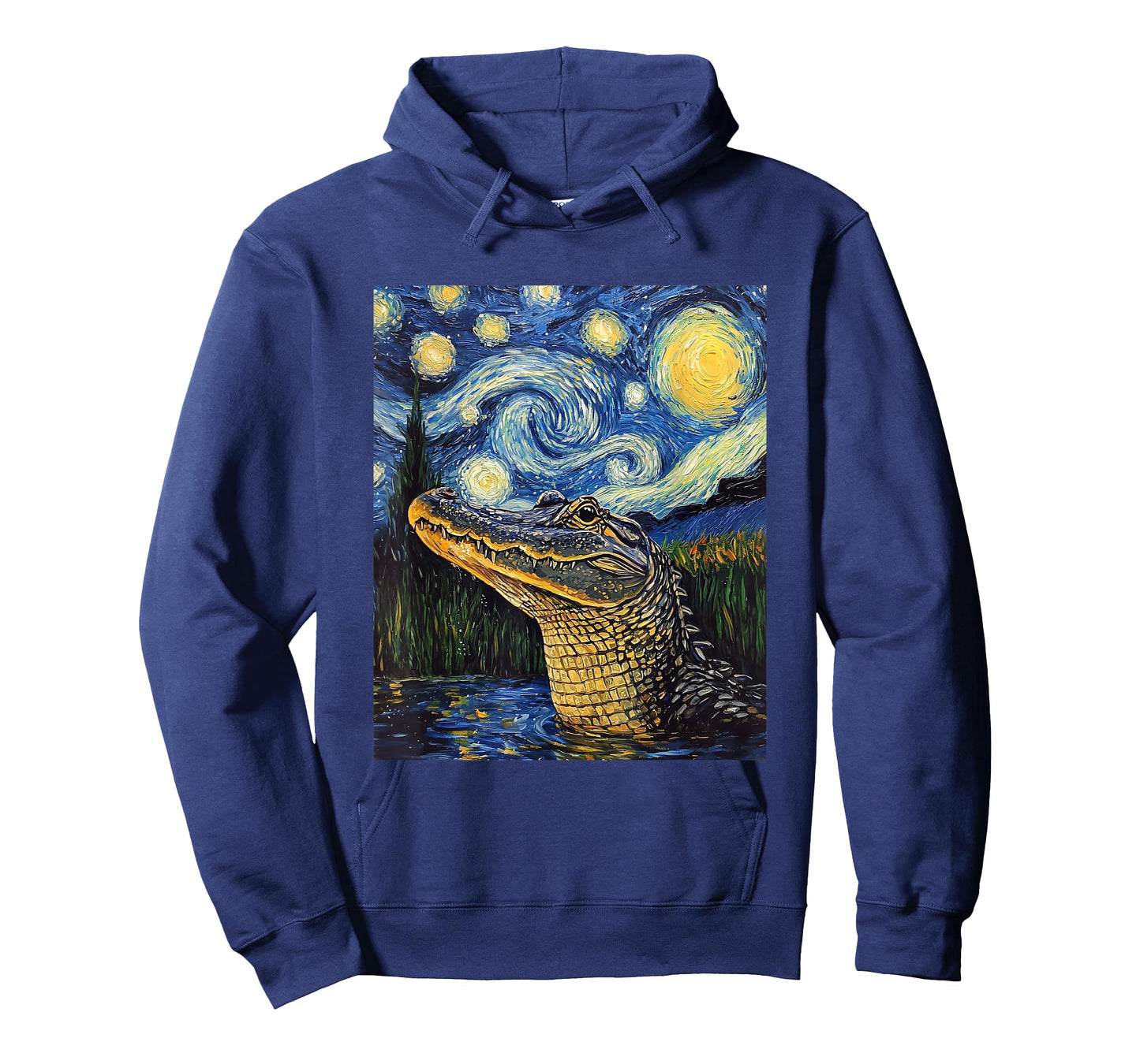 Alligator - Van Gogh Style - Starry Night T-Shirt