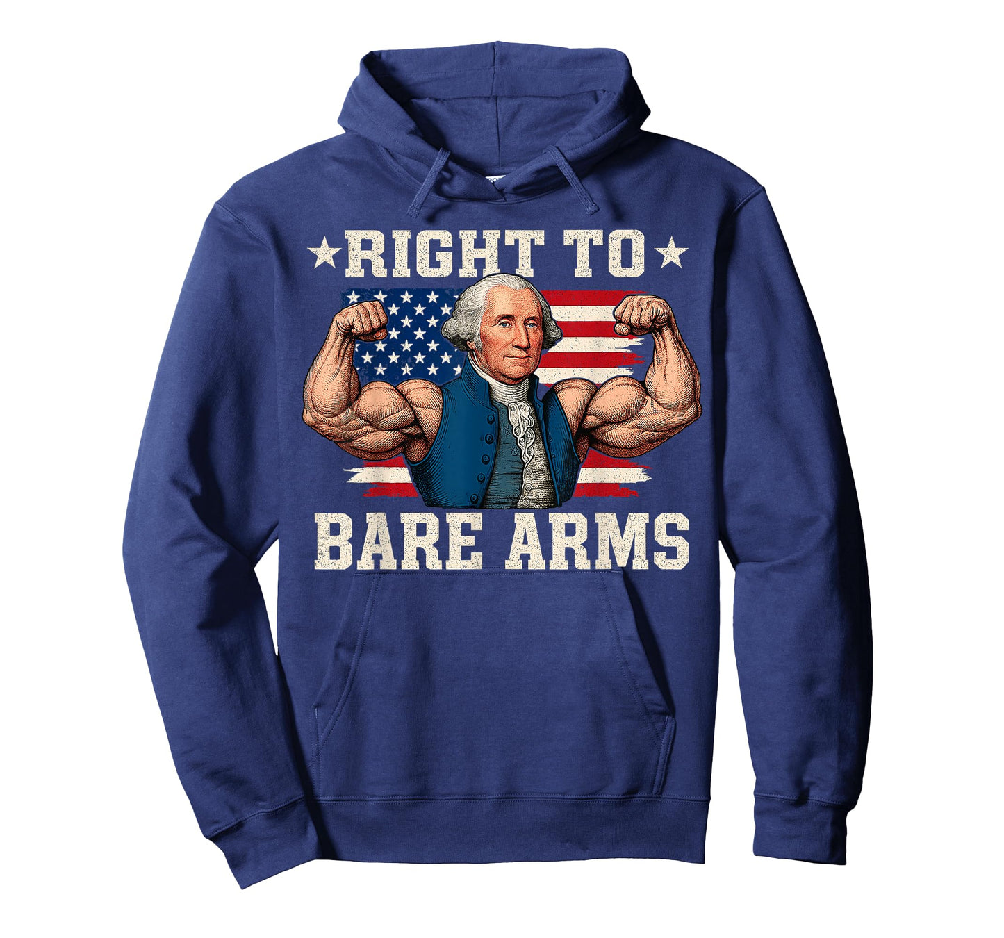 Right To Bare Arms George Washington 4th Of July Funny Gym T-Shirt
