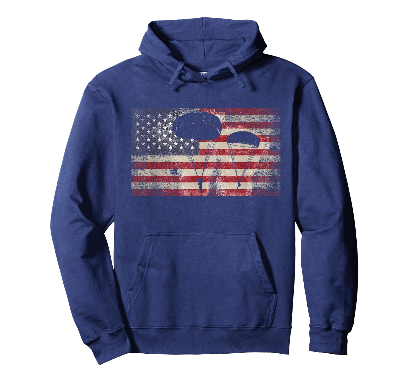American Flag Paratrooper Airborne Division T-Shirt