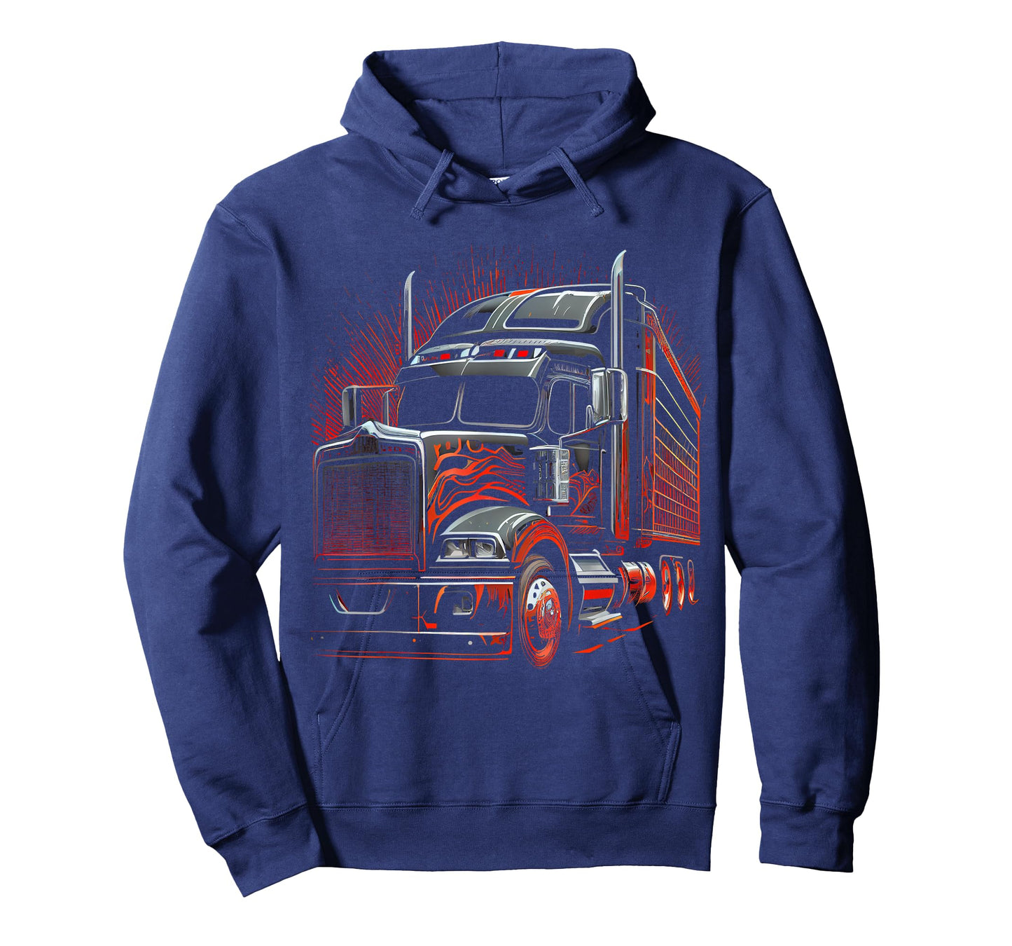 US American Flag Trucker Truck Driver Gift Women Men T-Shirt