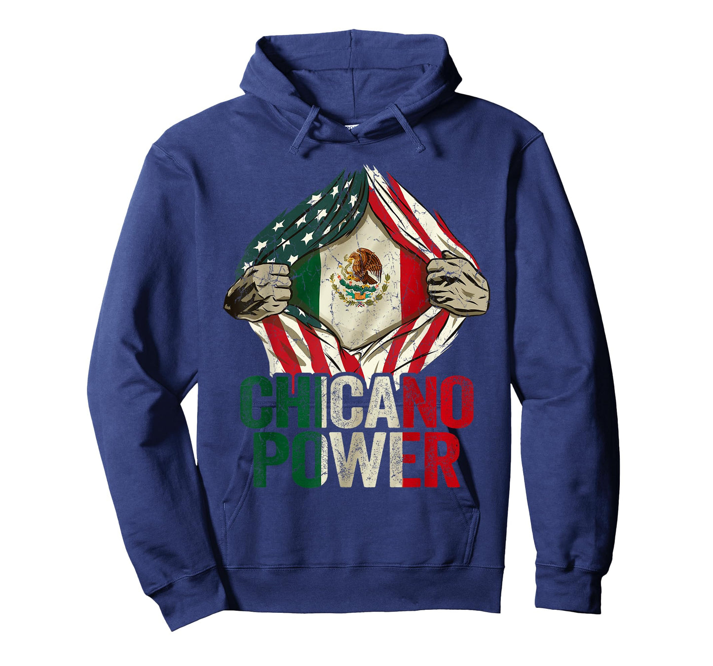 Chicano Shirt Funny USA Flag Mexican Flag Chicano Power T-Shirt