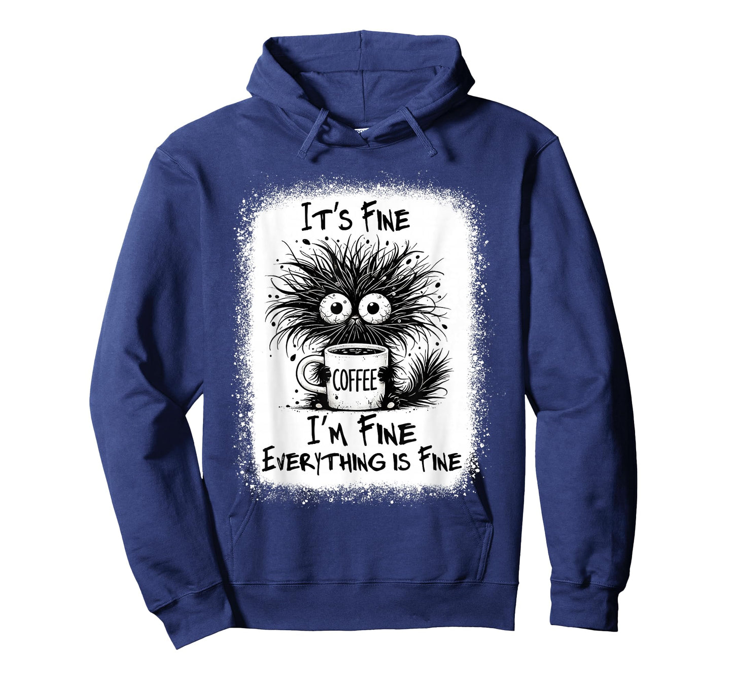 It's Fine I'm Fine Everything is Fine Funny Saying Black Cat T-Shirt