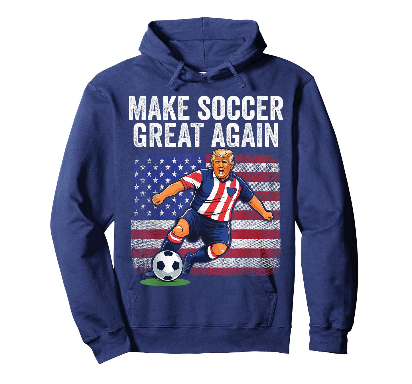 American Flag Trump Soccer For Men, Make Soccer Great Again T-Shirt