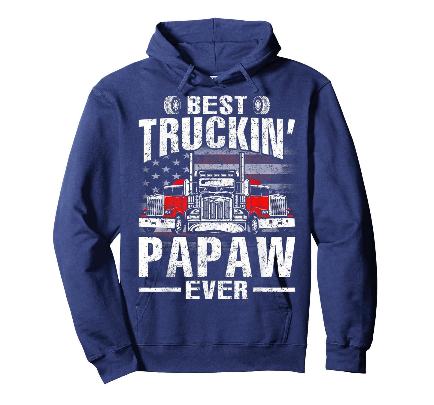 Best Truckin' Papaw Ever USA Flag Women Men T-Shirt