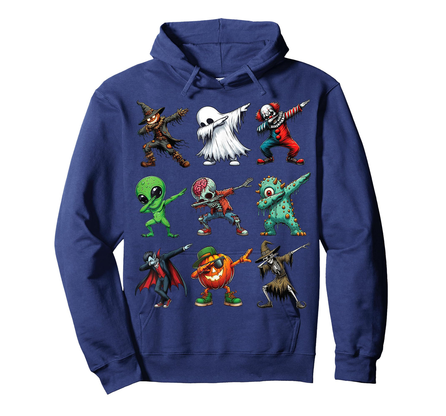 Dabbing Halloween Zombie Skeleton Pumpkin Scarecrow Ghost T-Shirt