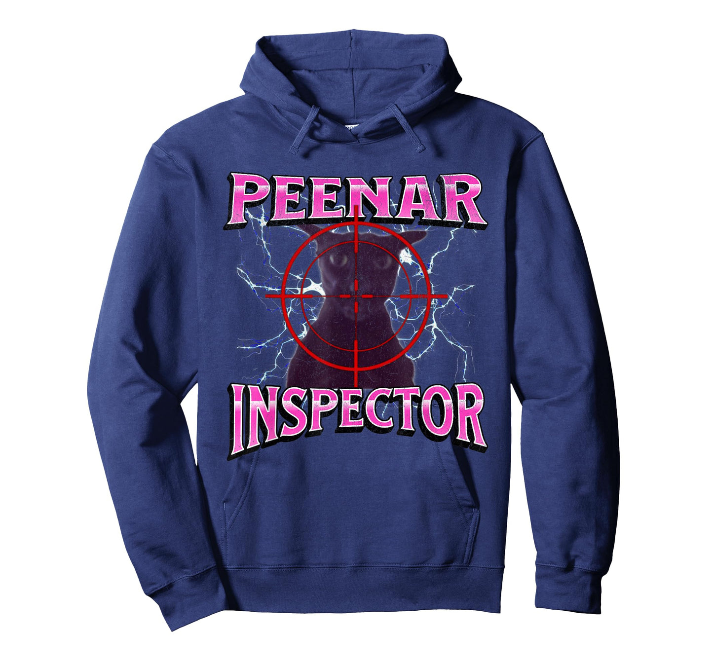 Peenar Inspector Funny Offensive Cat Meme Bootleg Graphic T-Shirt for Men Women
