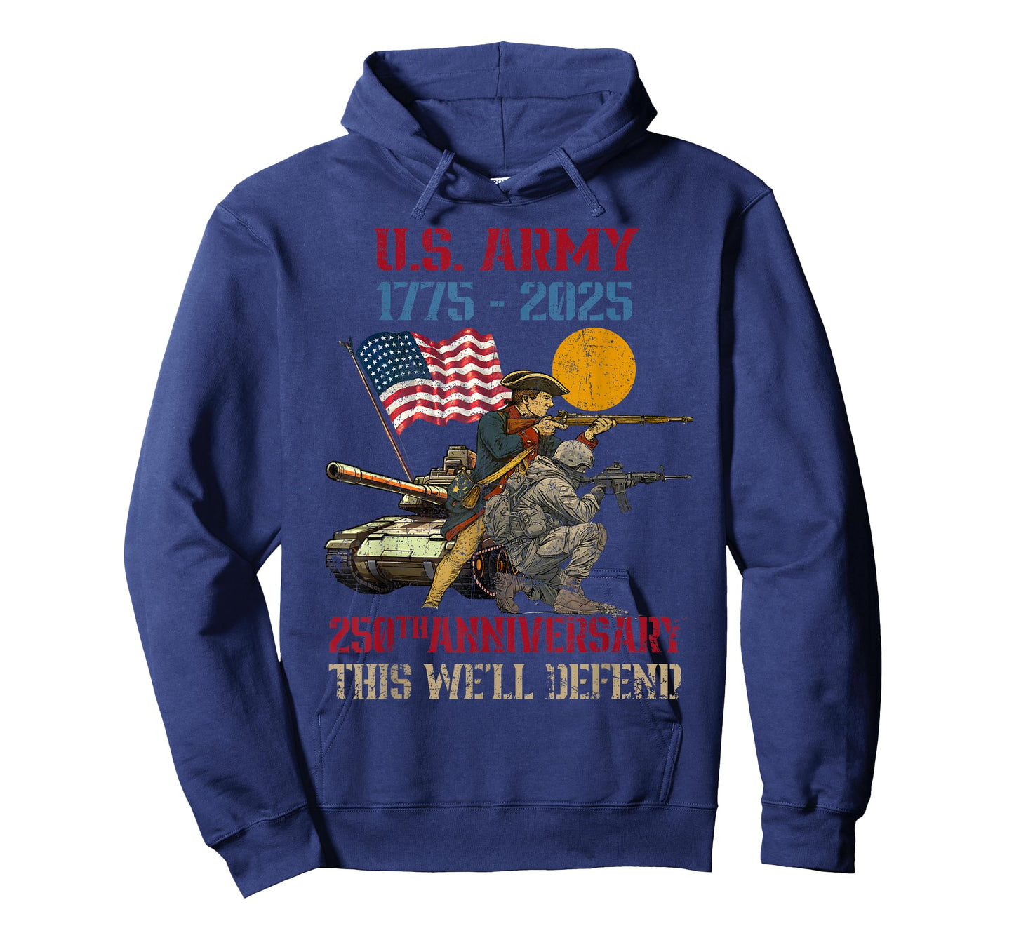 American Army 250th Anniversary Defending Liberty 1775 2025 T-Shirt