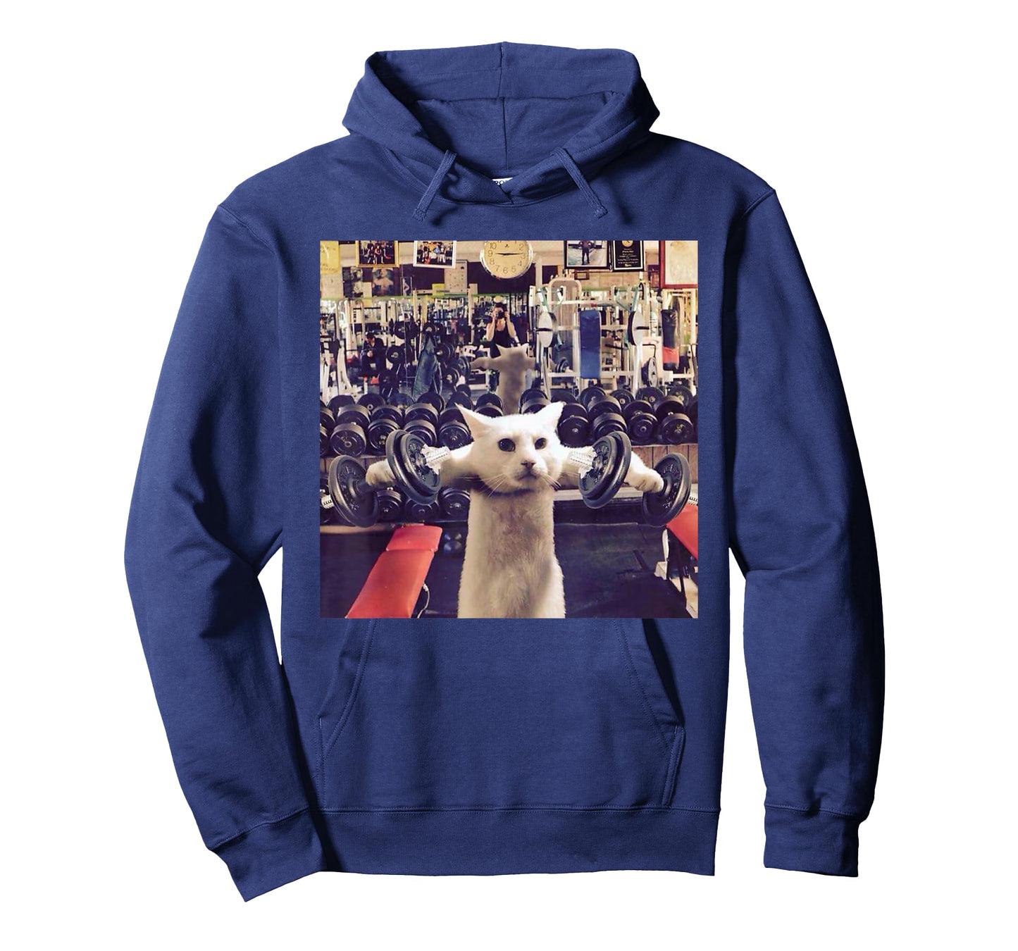Cat Deadlift Training Funny Cute Kitten Weightlifting Meme T-Shirt