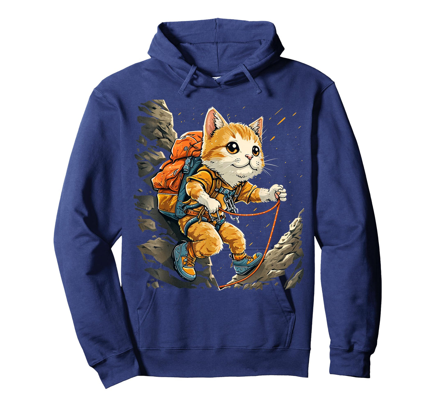 Cute Climbing Shoes, Harness Cat on Rock climber Men Women Kids T-Shirt