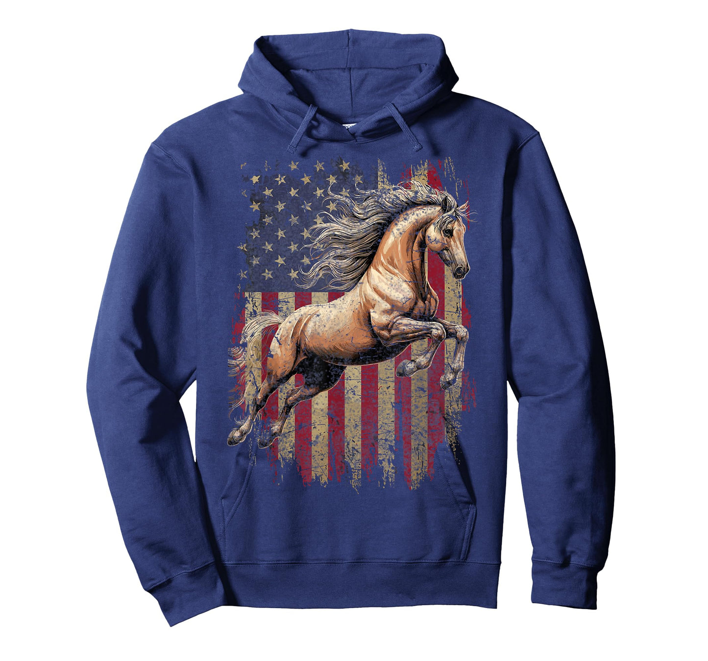 Horse American Flag USA 4th of July Horses T-Shirt