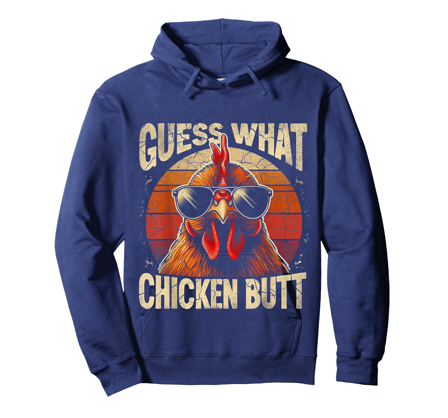Guess What? Chicken Butt Funny Vintage Chicken Meme T-Shirt