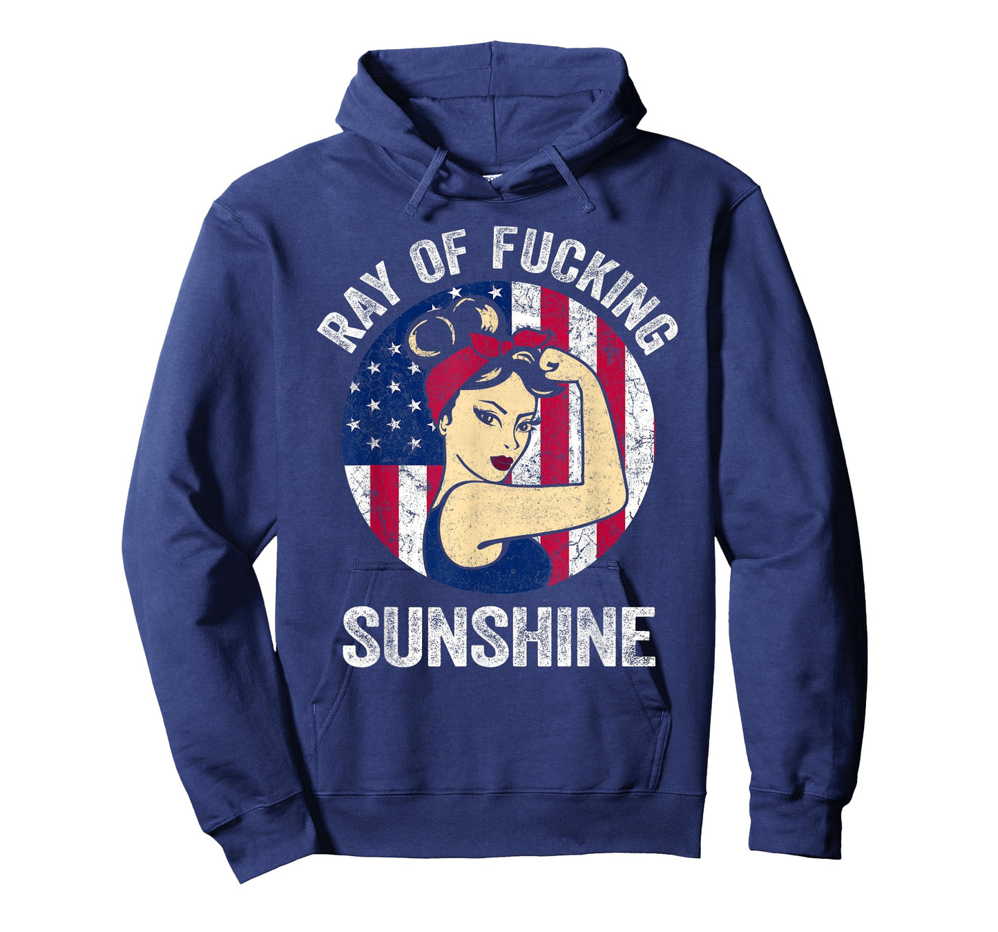 Just A Ray Of Fucking Sunshine Shirt US Flag Sarcastic T-Shirt