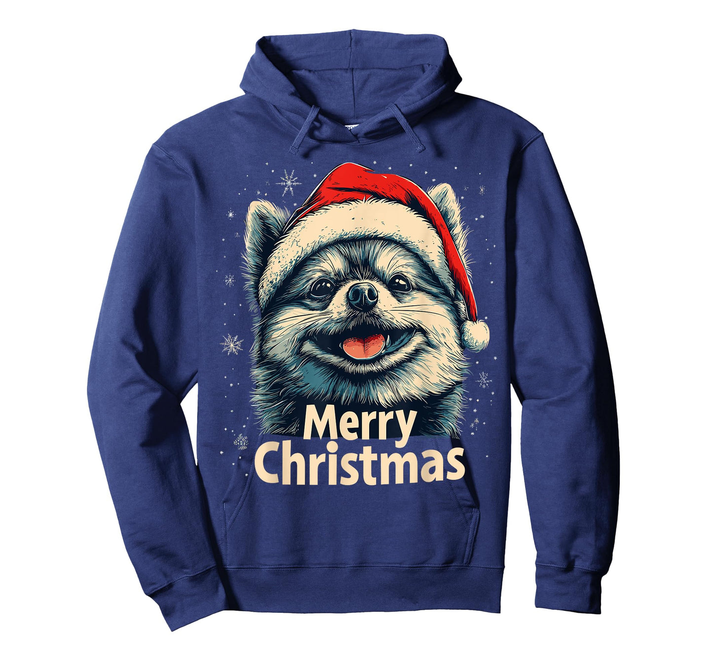 Pomeranian Santa Hat Merry Christmas Xmas Pom Lover Pajama T-Shirt