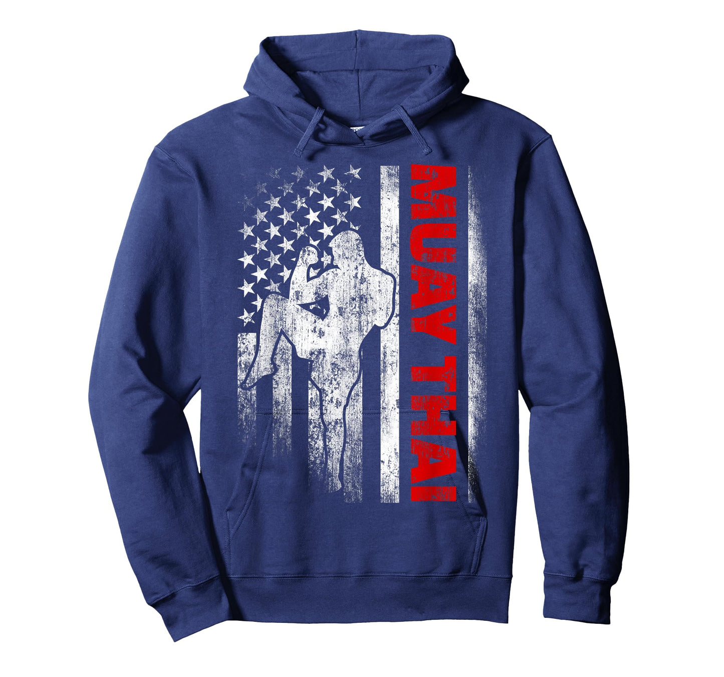 Muay Thai Boxing US American Flag T-Shirt