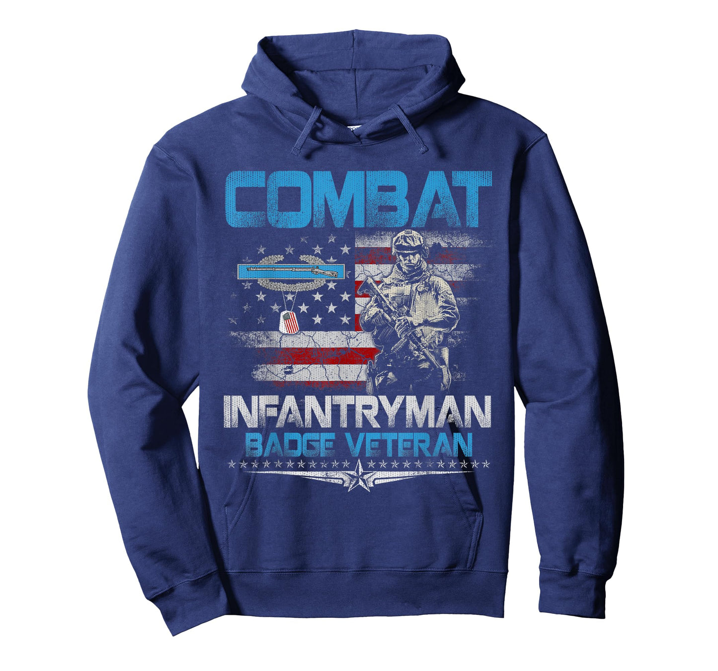 Combat Infantryman Badge CIB 11C Veteran Patriotic 4th July T-Shirt