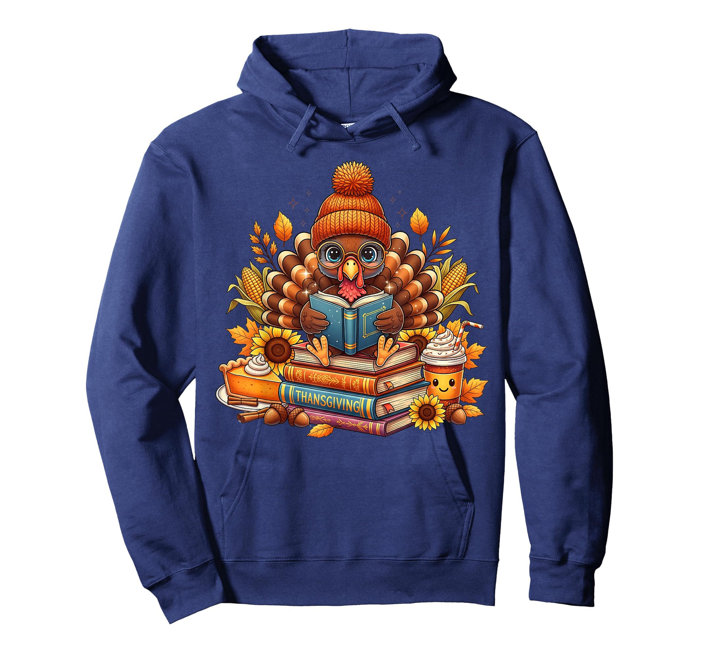 Turkey Reading Books Fall Thanksgiving Teacher Book Lovers T-Shirt