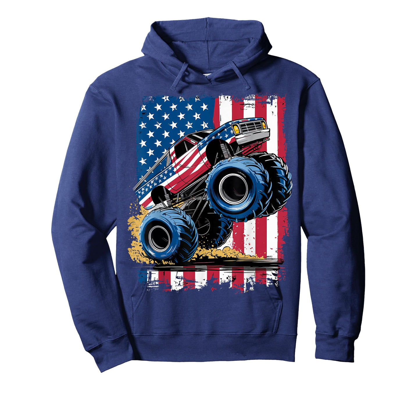 Monster Truck USA Flag American Monster Trucks T-Shirt