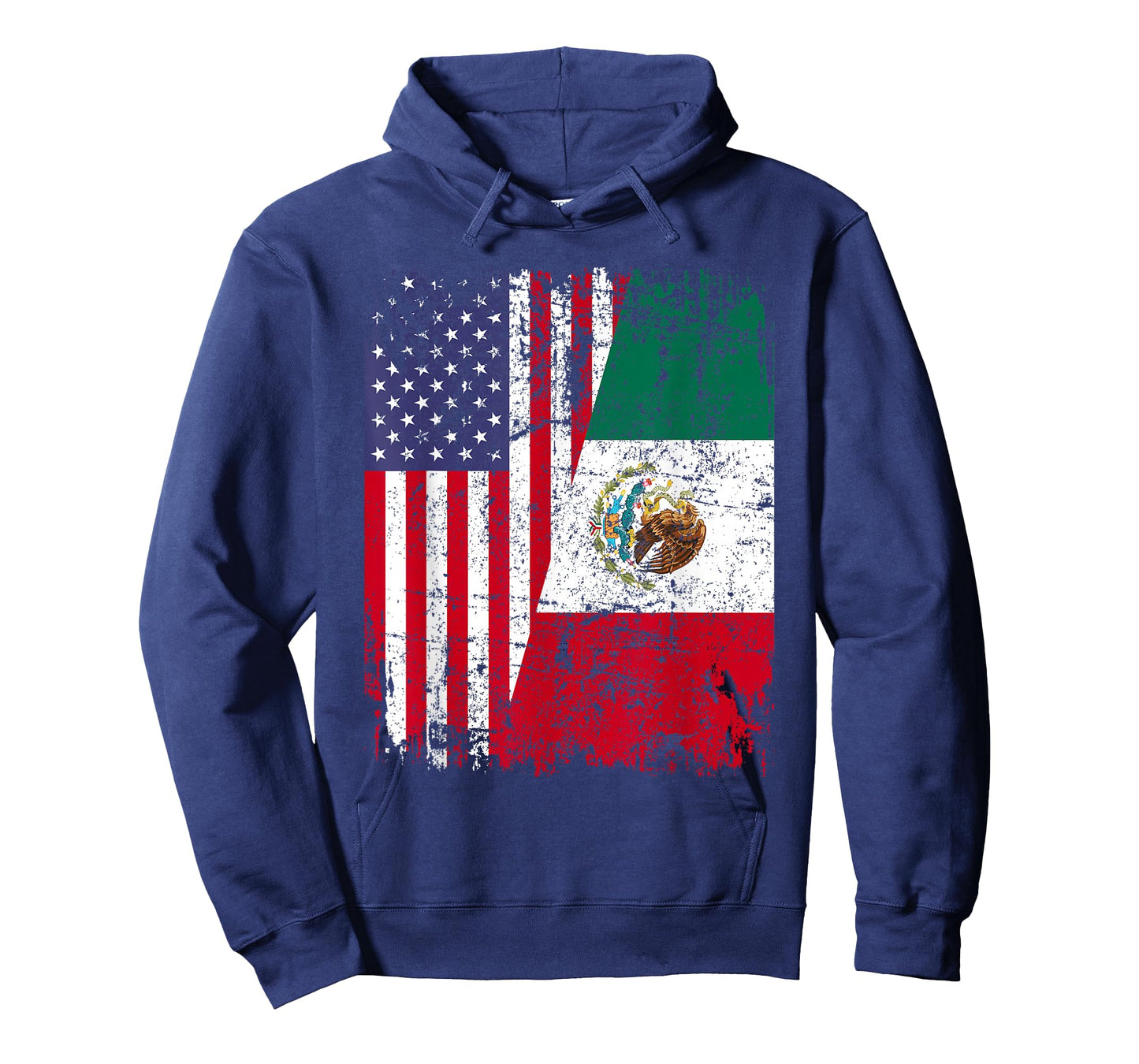 Mexican Roots | Half American Flag | Mexico T-Shirt