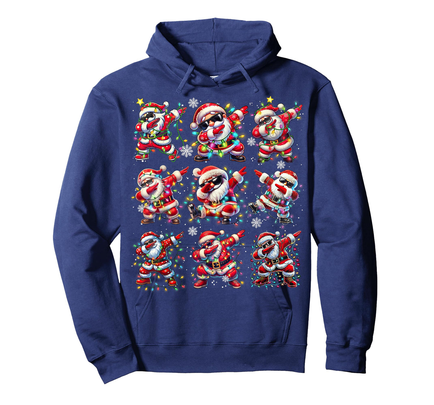 Cute Santa Christmas Dabbing Dance Boys Men Kids Xmas Lights T-Shirt