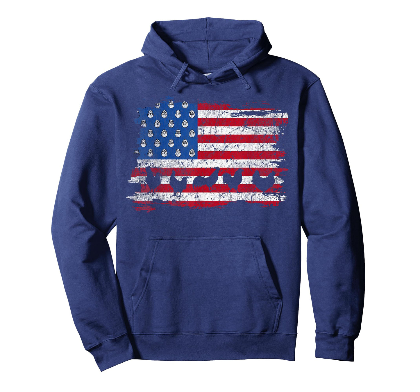 American Flag Chicken 4th Of July Farmer Farming Patriotic T-Shirt