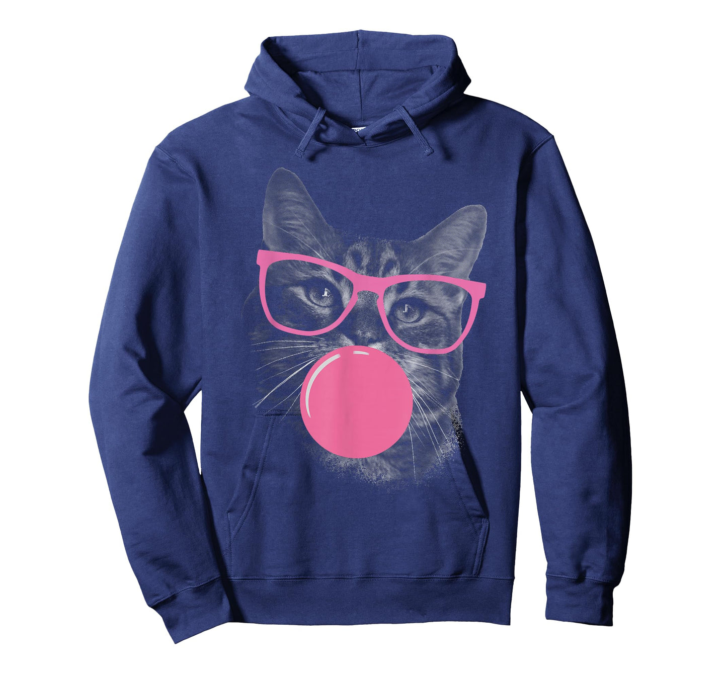 Cute Cat Face Eating Gum and Makes A Bubble Funny Cat Women T-Shirt