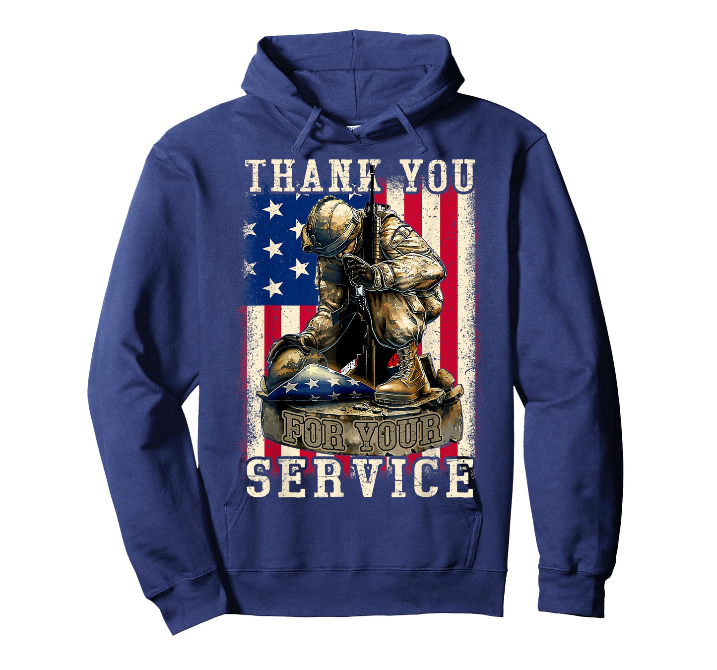 Patriotic Thank You for Your Service Veteran Memorial Day T-Shirt