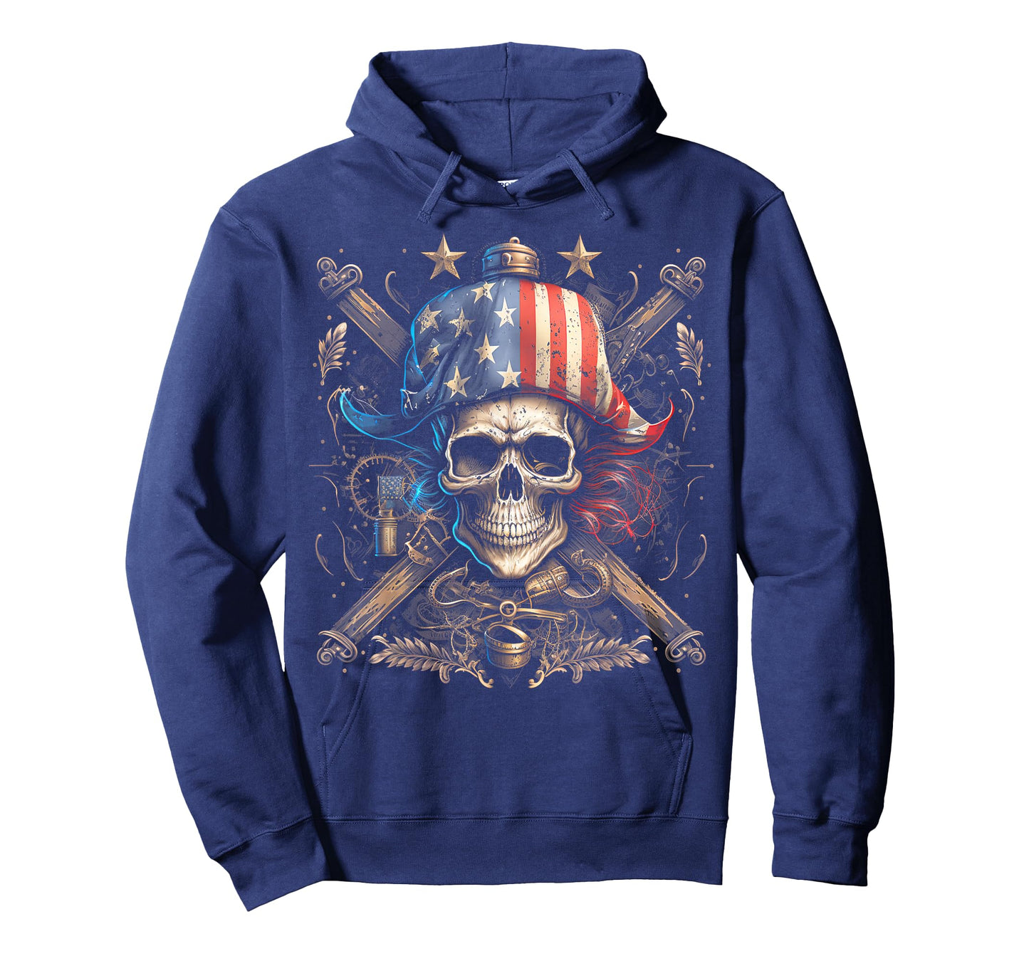 Pirate 4th of July American Flag USA America Funny T-Shirt