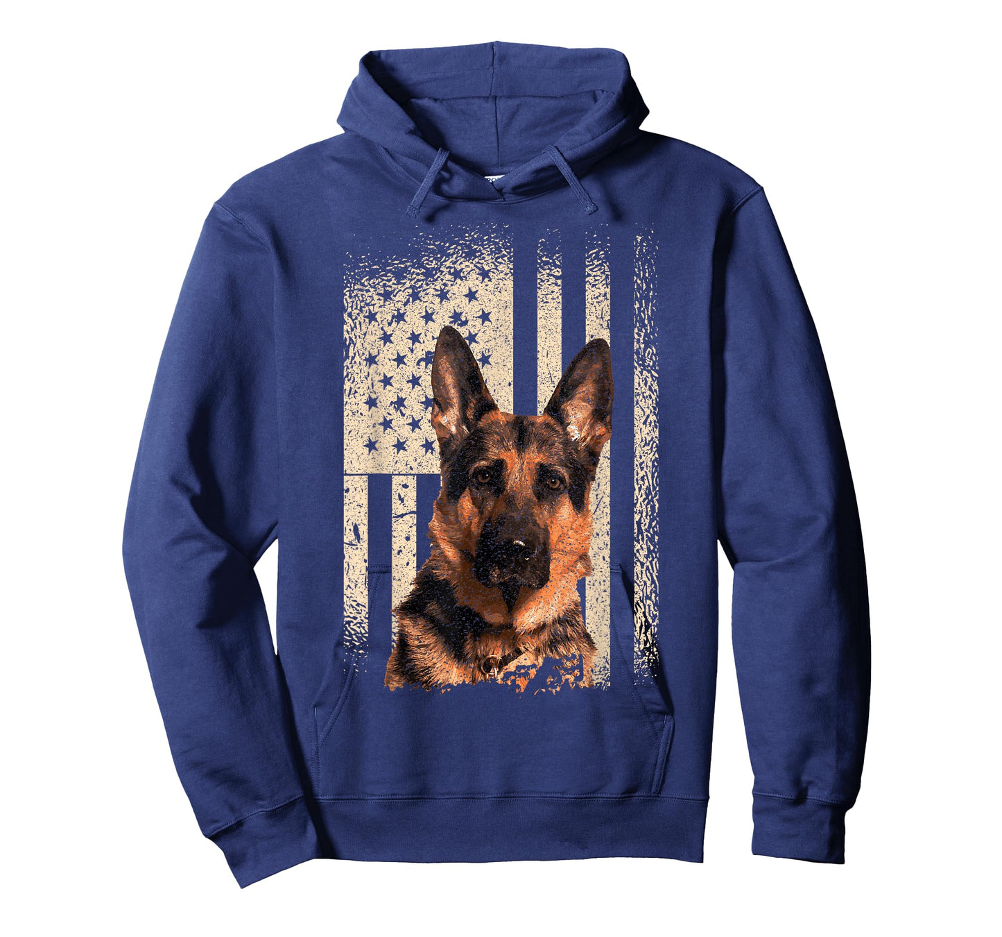 German Shepherd Dog USA Men Woman Patriotic Memorial T-Shirt