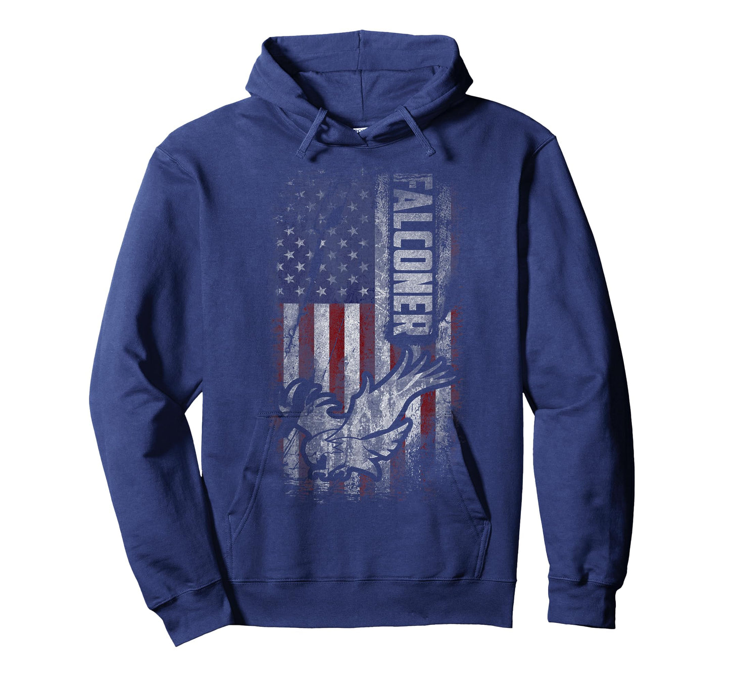 American Falconer Patriot Grunge USA Flag Falconry Gift T-Shirt