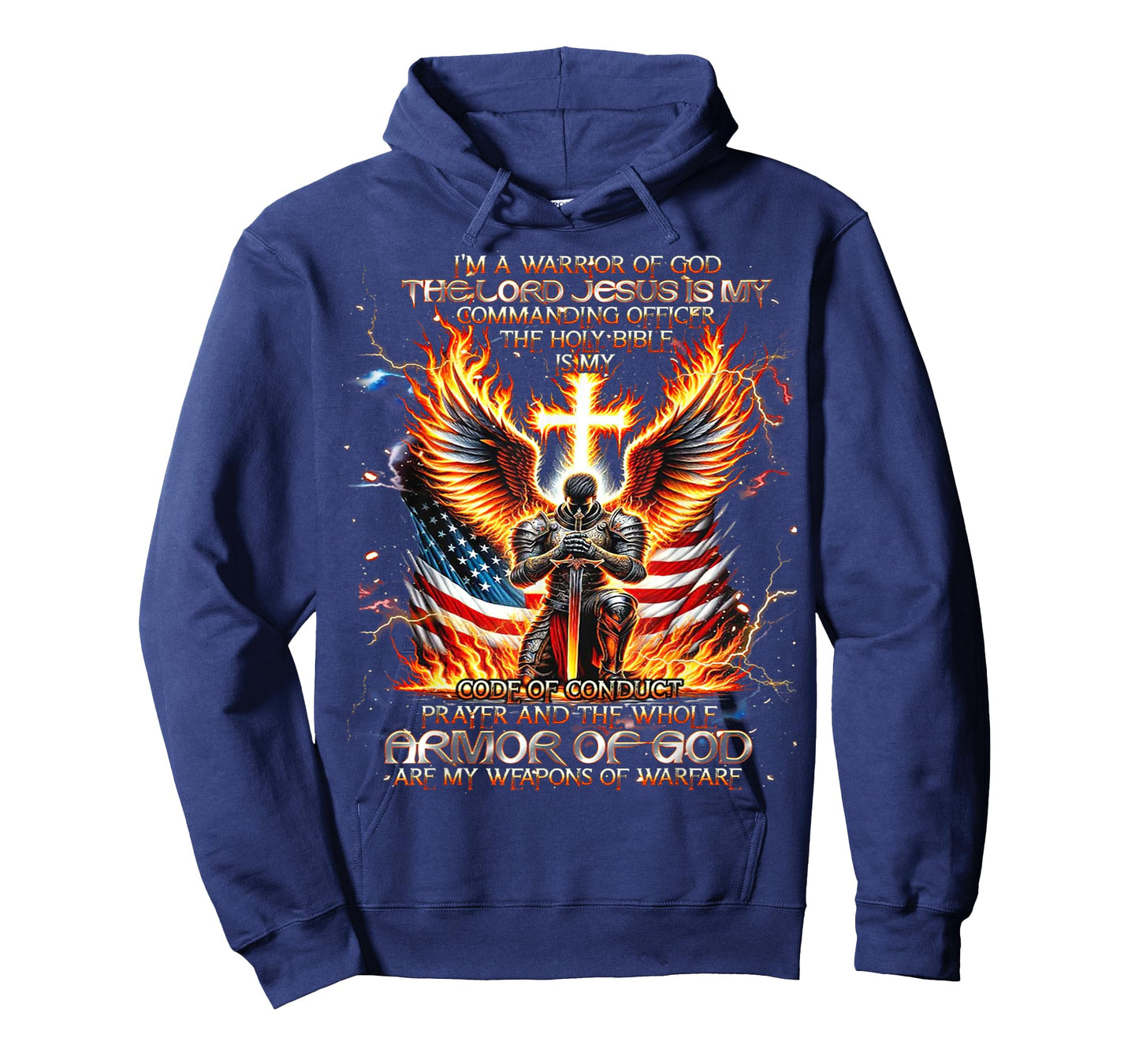 I'm A Warrior of God The Lord Jesus is My Commanding- Knight T-Shirt