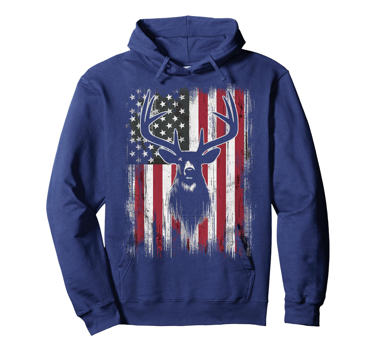 Deer Hunting American Flag T-Shirt