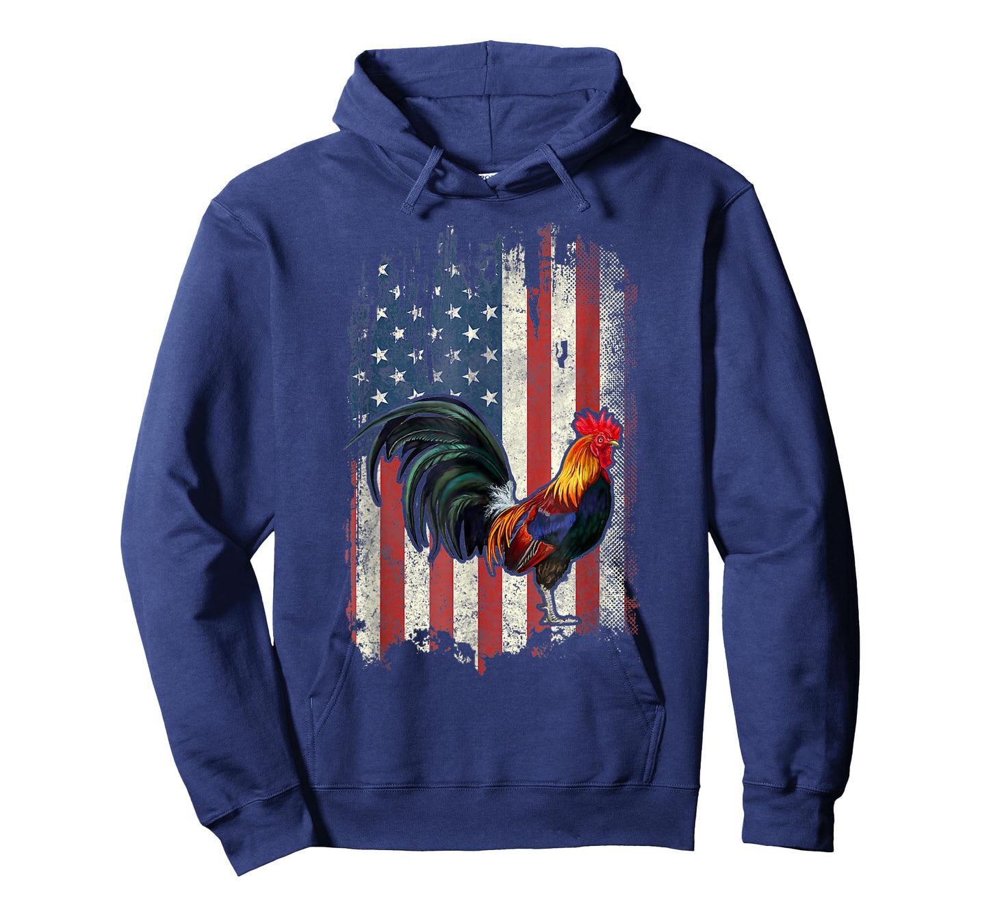 American Flag Cock Fighting Rooster Chicken T-Shirt